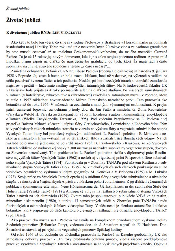 Jubileum k 80. výročiu, Bulletin SBS